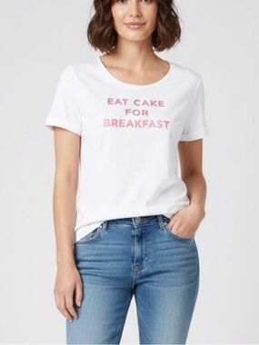 Kate Spade “Eat Cake For Breakfast" Tee